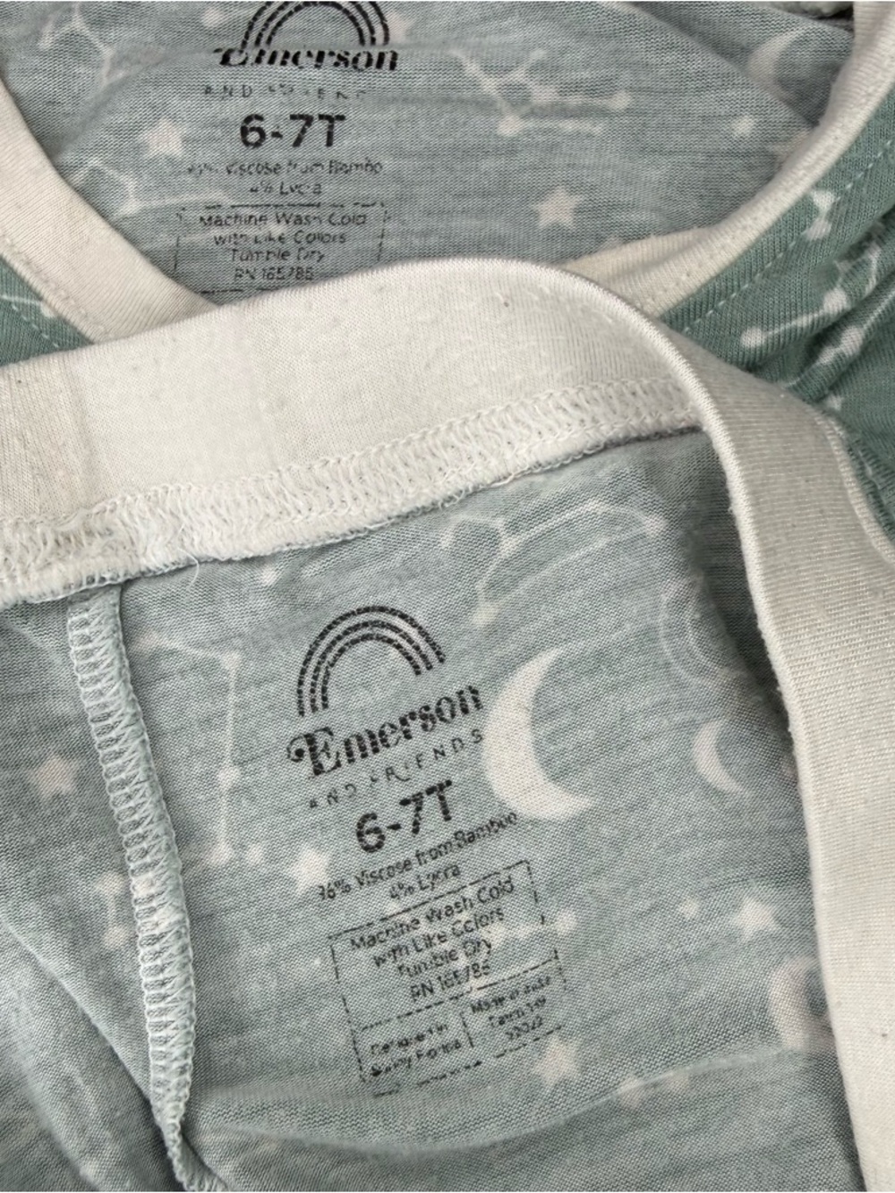 Emerson and Friends Bamboo Moon Stargazer Pattern Pajama Set - Picture 4 of 7